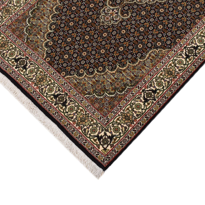 Täbriz - 50 Raj Teppich 82x393cm - Perserteppich - dunkelbeige