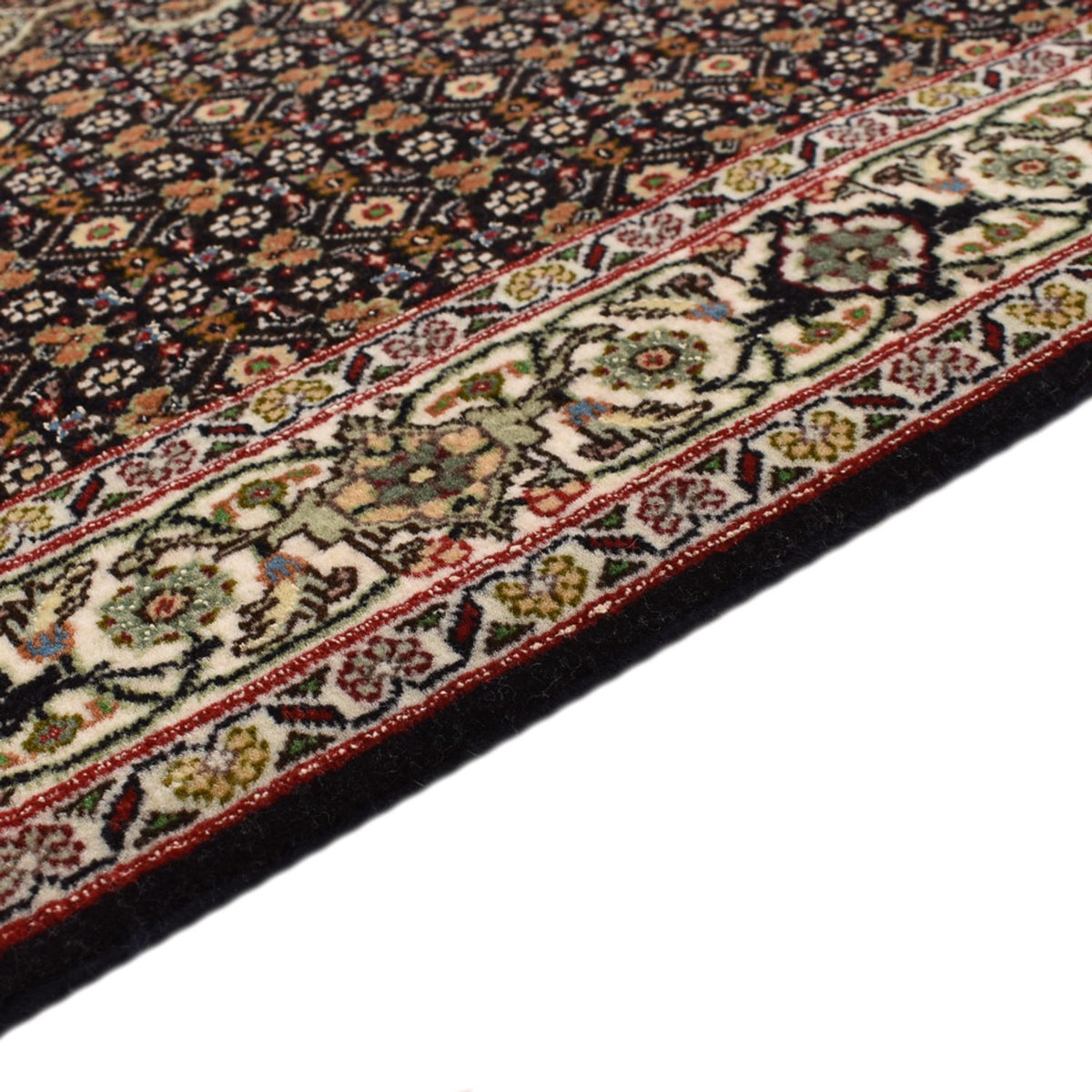 Täbriz - 50 Raj Teppich 82x393cm - Perserteppich - dunkelbeige