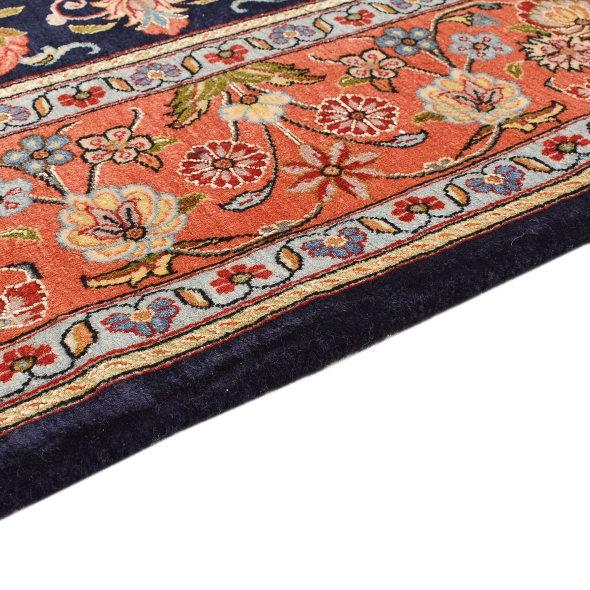 Ilam Teppich 141x202cm - Perserteppich - dunkelblau
