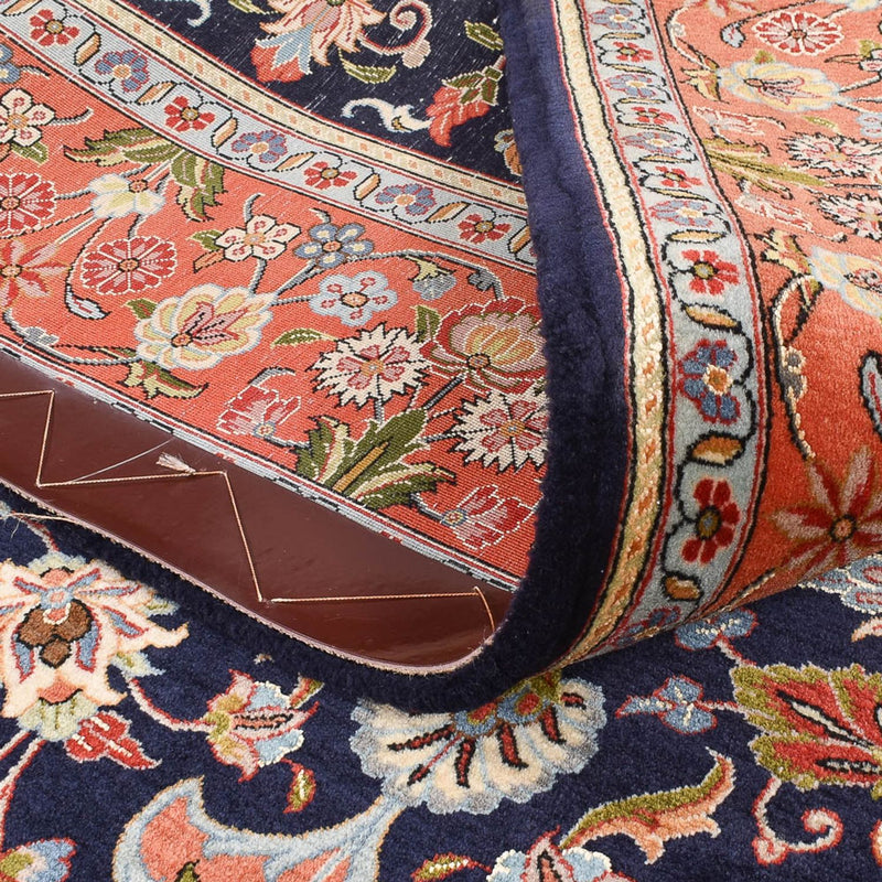 Ilam Teppich 141x202cm - Perserteppich - dunkelblau