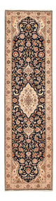 Täbriz - 50 Raj Teppich 82x310cm - Perserteppich - dunkelblau