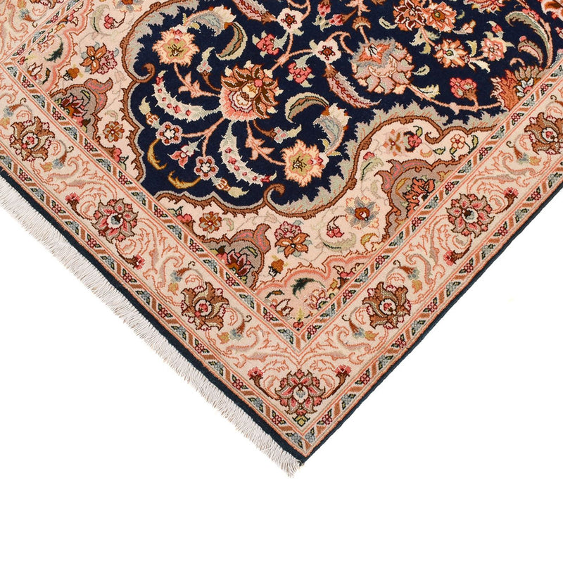 Täbriz - 50 Raj Teppich 82x310cm - Perserteppich - dunkelblau