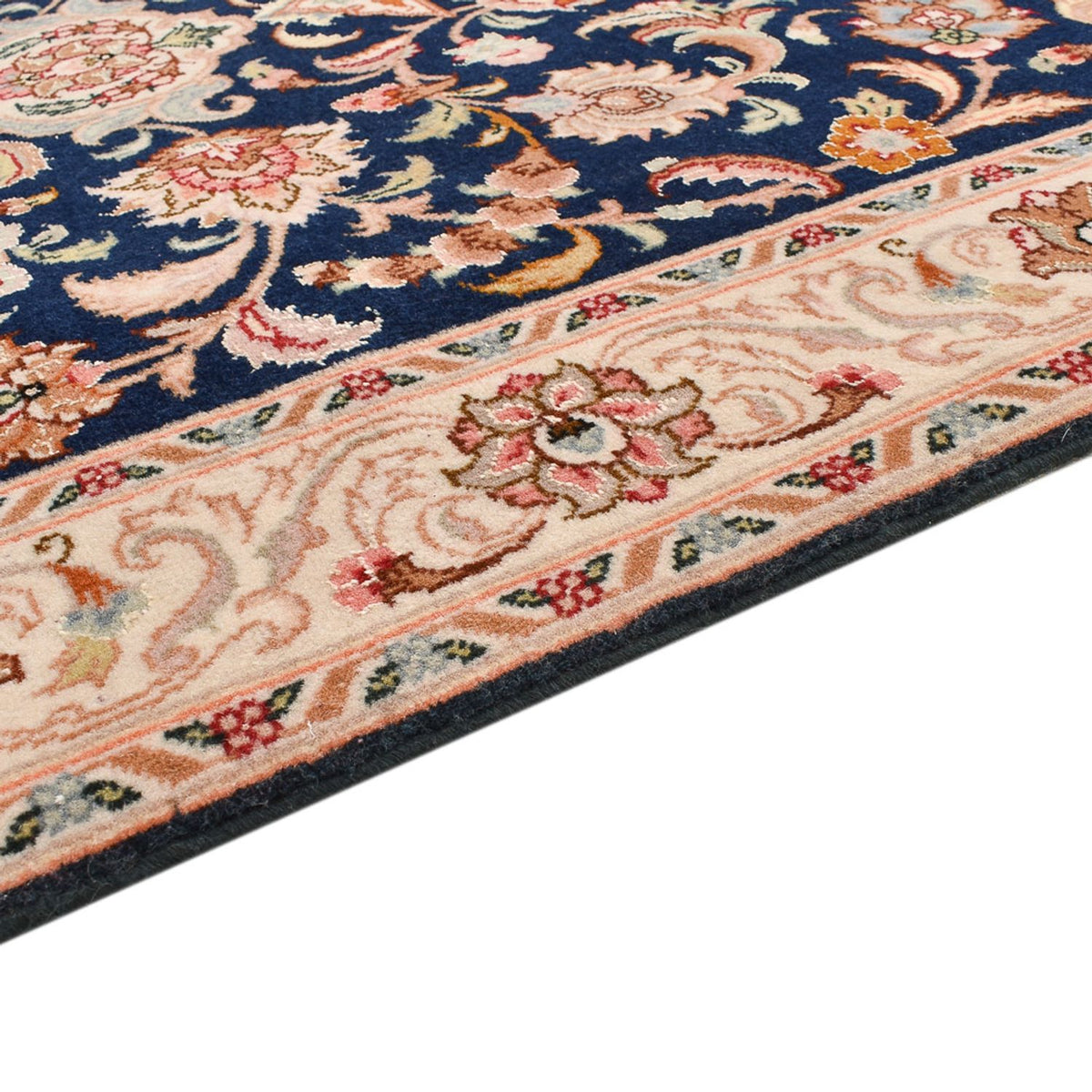Täbriz - 50 Raj Teppich 82x310cm - Perserteppich - dunkelblau