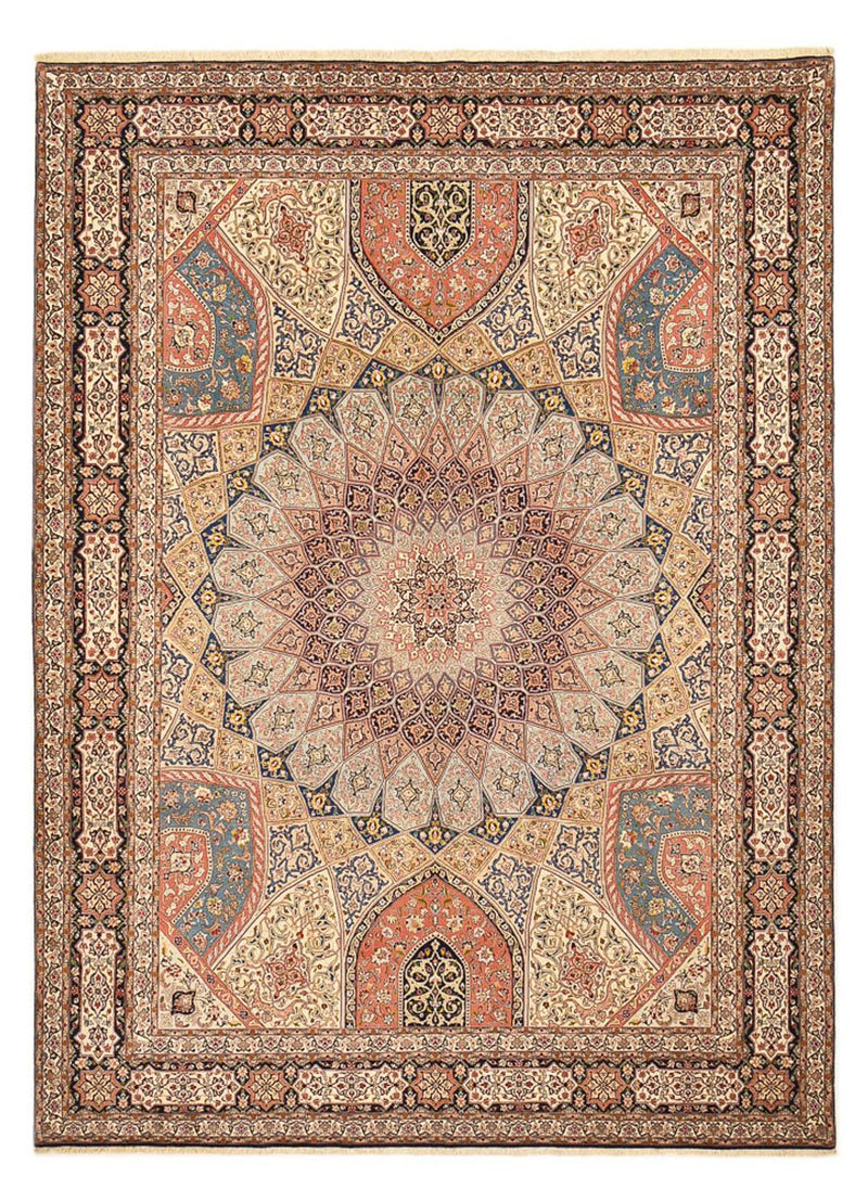 Täbriz - 50 Raj Teppich 297x400cm - Perserteppich - hellbeige