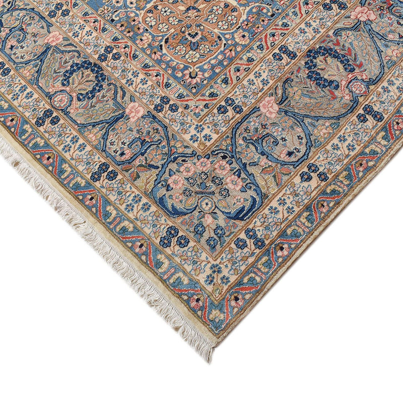 Täbriz - 40 Raj Teppich 242x342cm - Perserteppich - sand