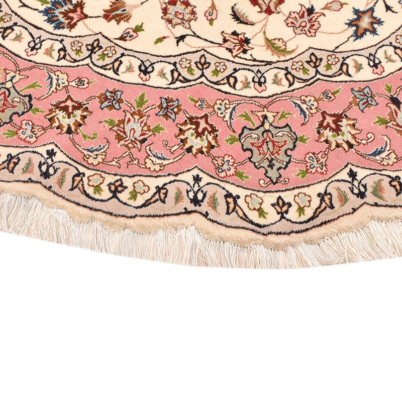 Täbriz - 50 Raj Teppich 200x200cm - Perserteppich - creme