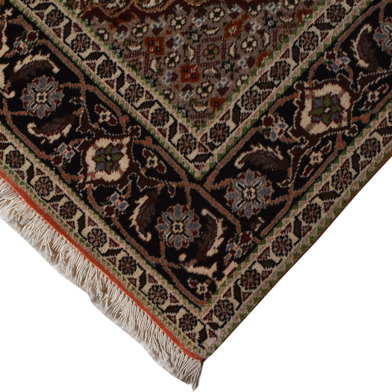 Täbriz - 40 Raj Teppich 150x206cm - Perserteppich - rot