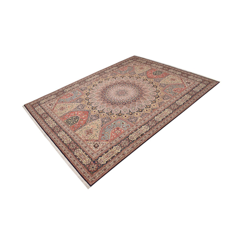 Täbriz - 50 Raj Teppich 298x396cm - Perserteppich - dunkelbeige
