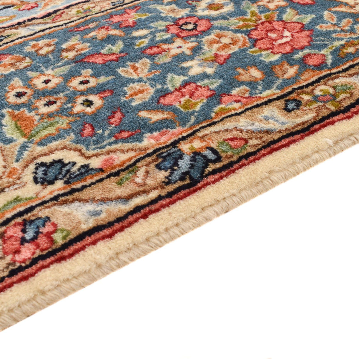 Rafsanjan Teppich 150x242cm - Perserteppich - dunkelbeige