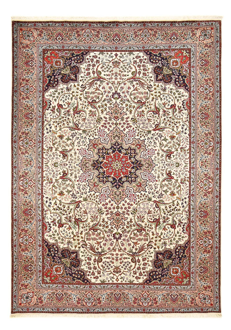 Täbriz - 40 Raj Teppich 245x345cm - Perserteppich - sand