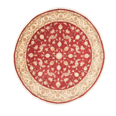 Täbriz - 50 Raj Teppich 200x200cm - Perserteppich - rot