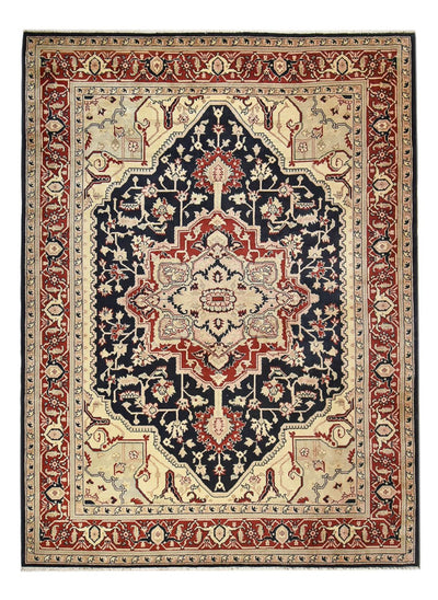 Ardebil Teppich 270x365cm - Perserteppich - dunkelblau