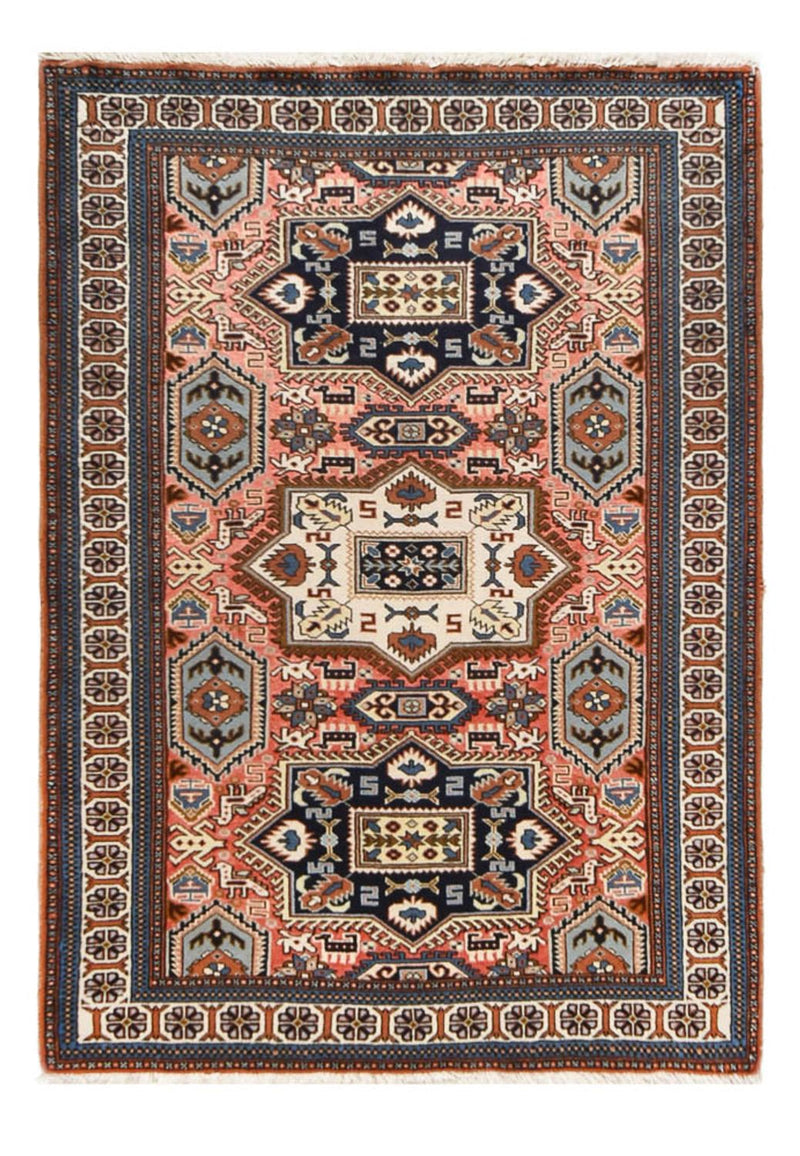 Keshan Teppich 130x183cm - Perserteppich - hellrot
