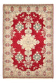 Täbriz - 50 Raj Teppich 204x310cm - Perserteppich - rot