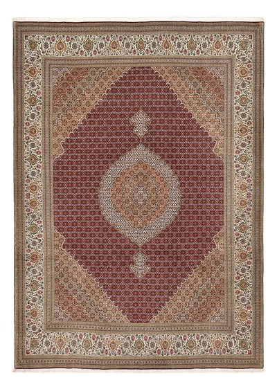 Täbriz - 50 Raj Teppich 250x351cm - Perserteppich - bordeauxrot