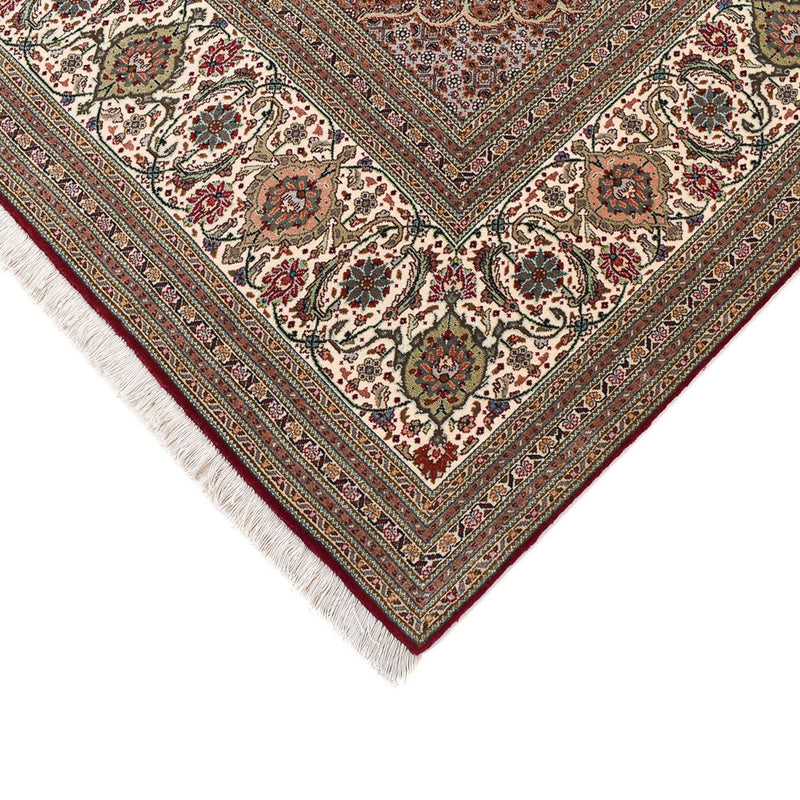 Täbriz - 50 Raj Teppich 250x351cm - Perserteppich - bordeauxrot