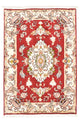 Täbriz - 50 Raj Teppich 58x90cm - Perserteppich - rot