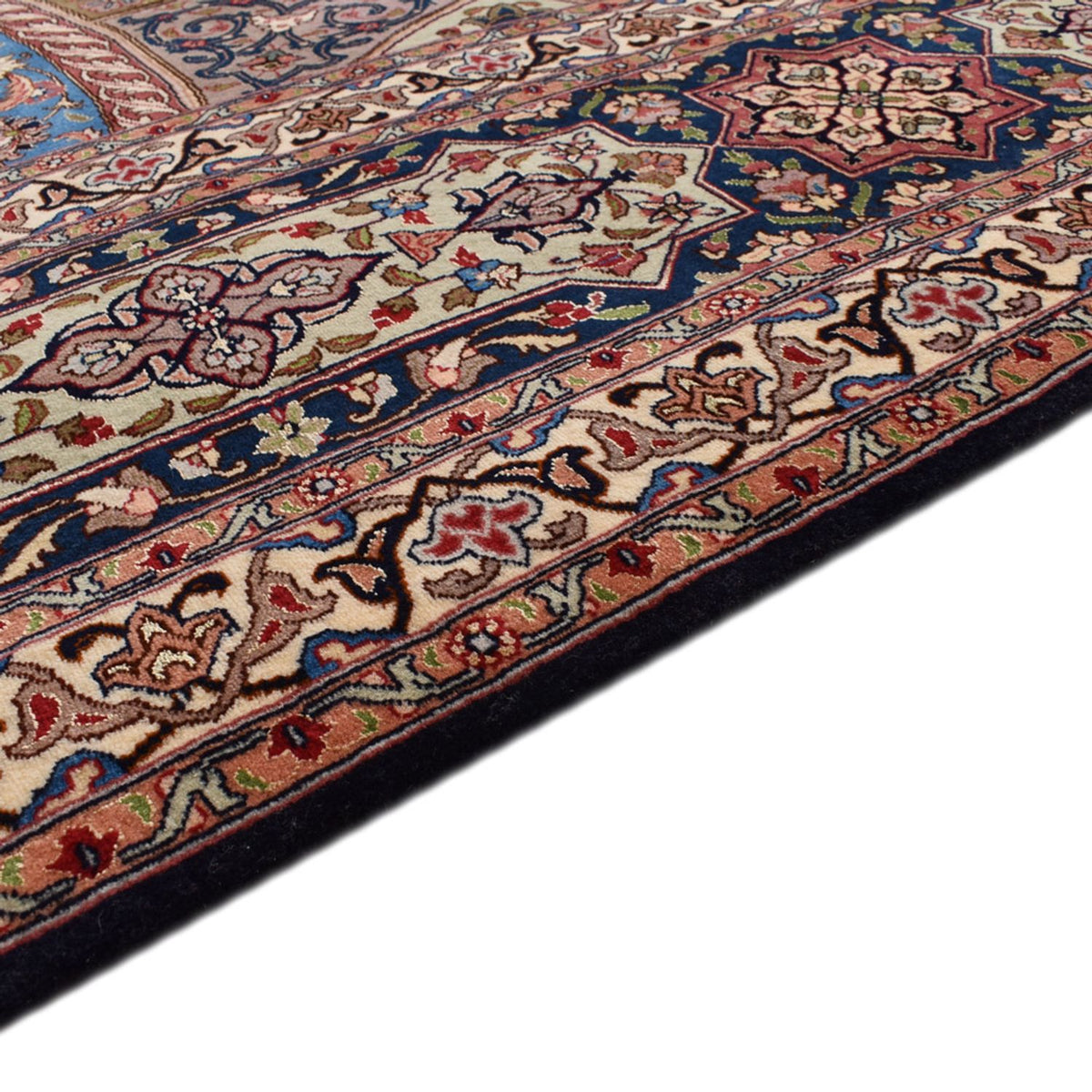 Täbriz - 50 Raj Teppich 302x411cm - Perserteppich - mehrfarbig