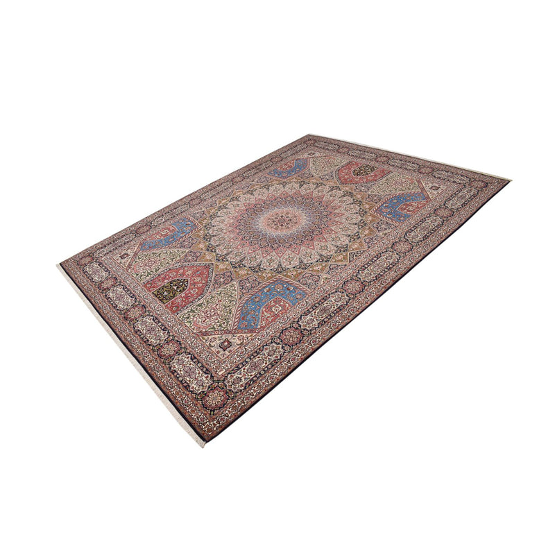Täbriz - 50 Raj Teppich 302x411cm - Perserteppich - mehrfarbig