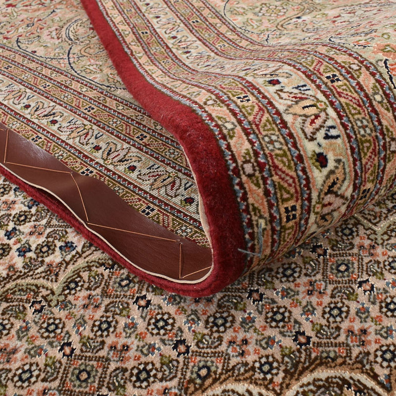 Täbriz - 50 Raj Teppich 301x407cm - Perserteppich - dunkelbeige