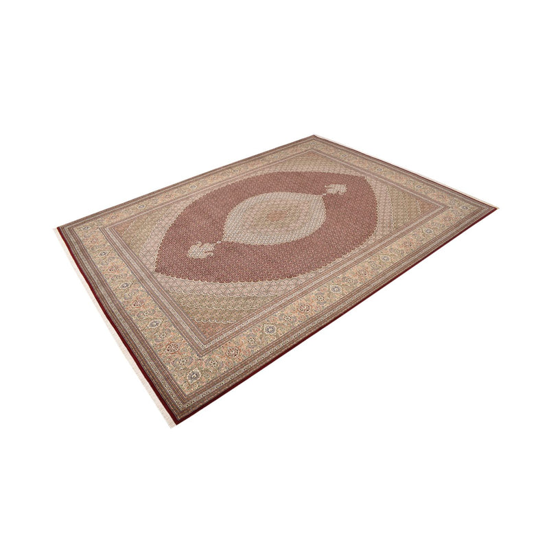 Täbriz - 50 Raj Teppich 301x407cm - Perserteppich - dunkelbeige