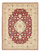 Täbriz - 50 Raj Teppich 153x210cm - Perserteppich - rot