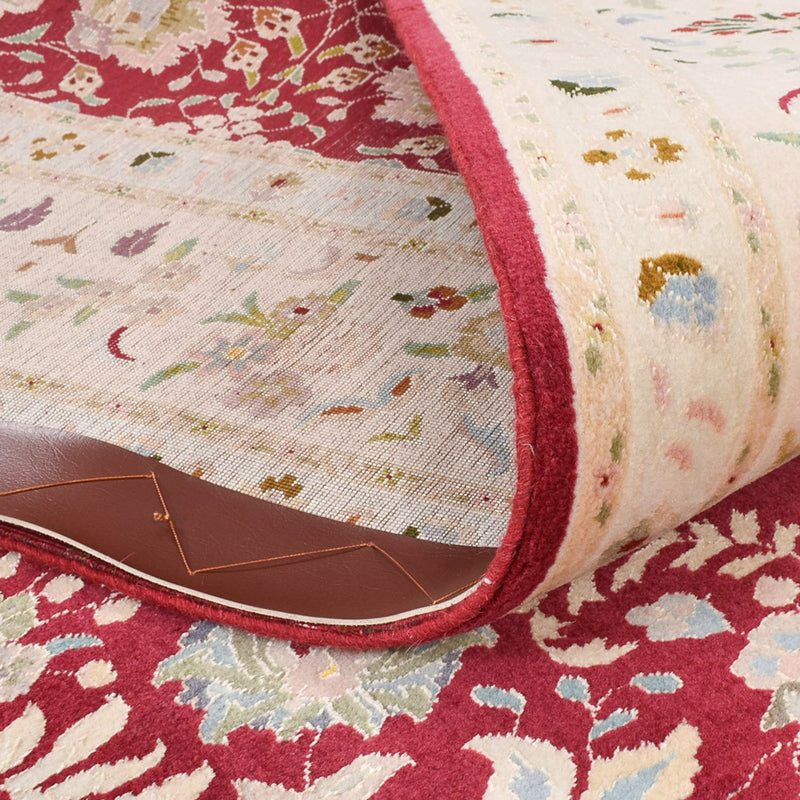 Täbriz - 50 Raj Teppich 153x210cm - Perserteppich - rot
