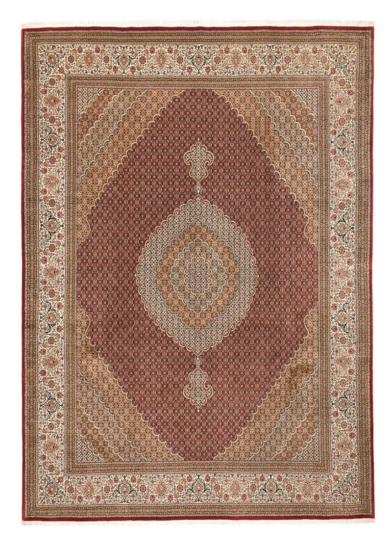 Täbriz - 50 Raj Teppich 302x410cm - Perserteppich - dunkelbeige