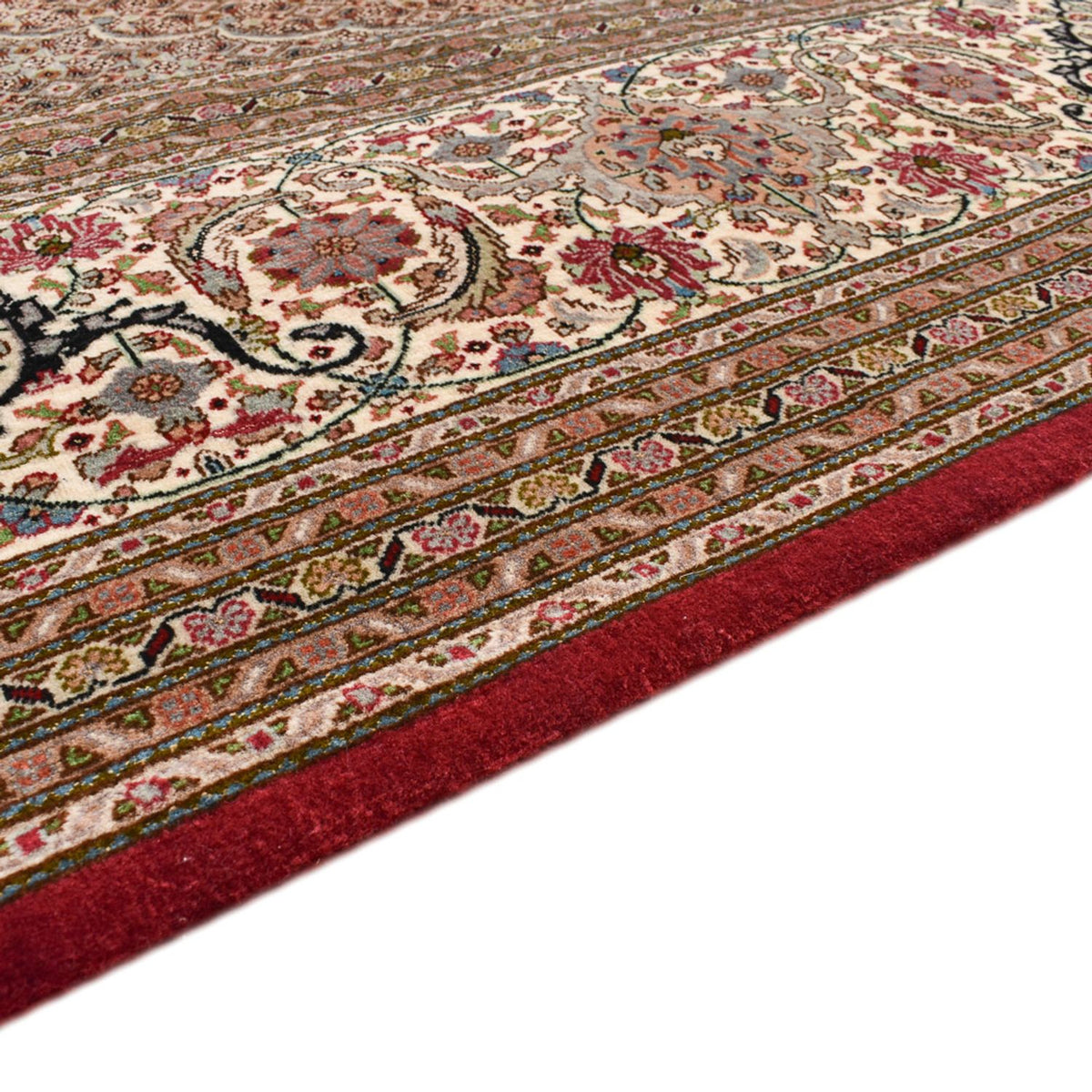 Täbriz - 50 Raj Teppich 302x410cm - Perserteppich - dunkelbeige