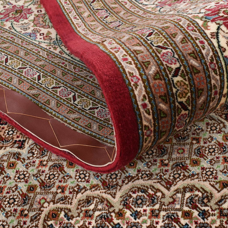 Täbriz - 50 Raj Teppich 302x410cm - Perserteppich - dunkelbeige