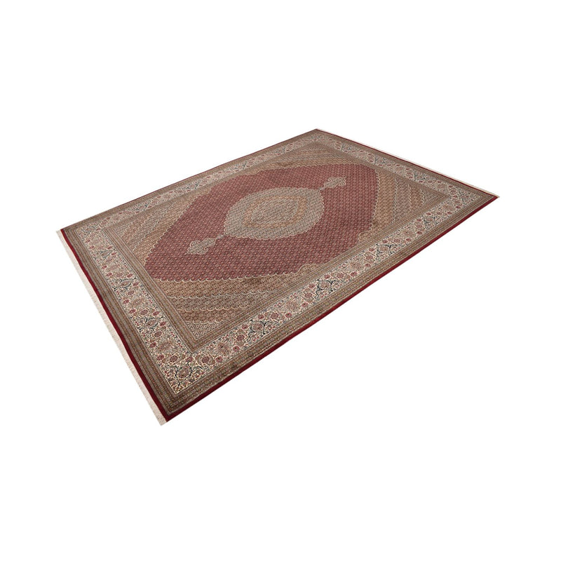 Täbriz - 50 Raj Teppich 302x410cm - Perserteppich - dunkelbeige