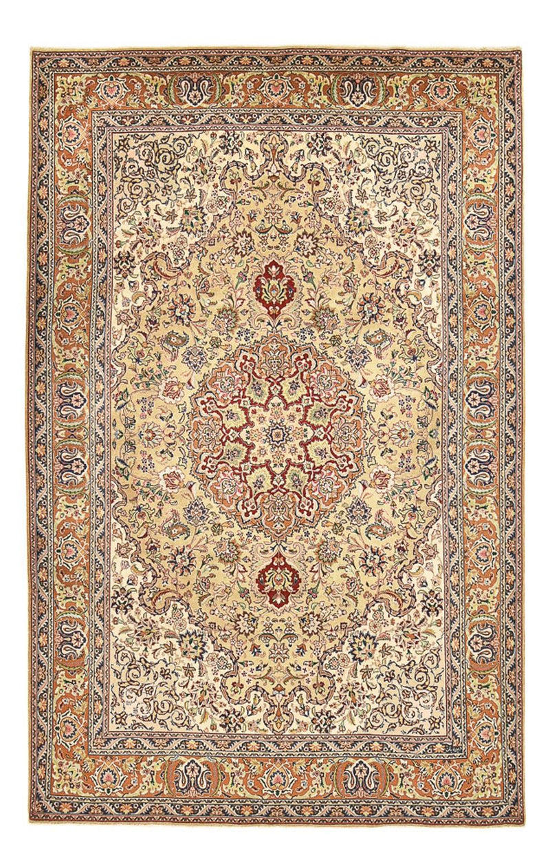 Täbriz - 50 Raj Teppich 203x316cm - Perserteppich - sand