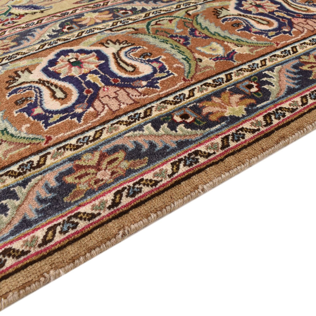 Täbriz - 50 Raj Teppich 203x316cm - Perserteppich - sand