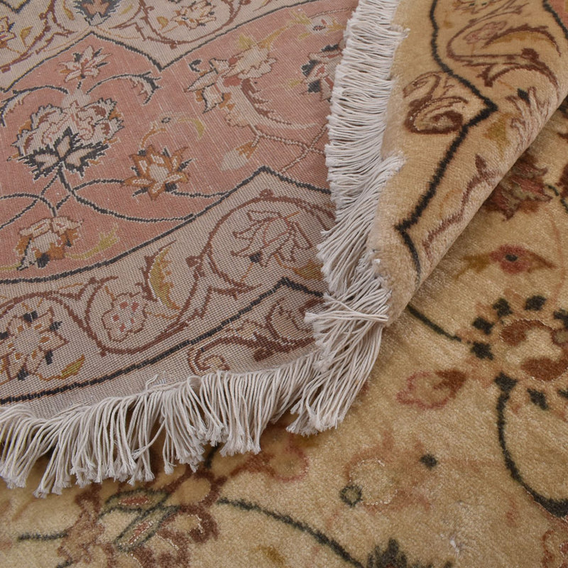 Täbriz - 60 Raj Teppich 310x310cm - Perserteppich - beige