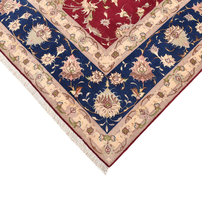 Täbriz - 50 Raj Teppich 253x290cm - Perserteppich - rot