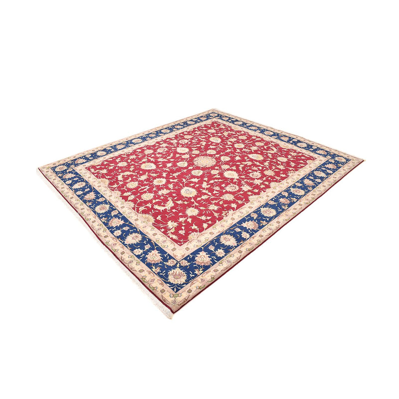 Täbriz - 50 Raj Teppich 253x290cm - Perserteppich - rot