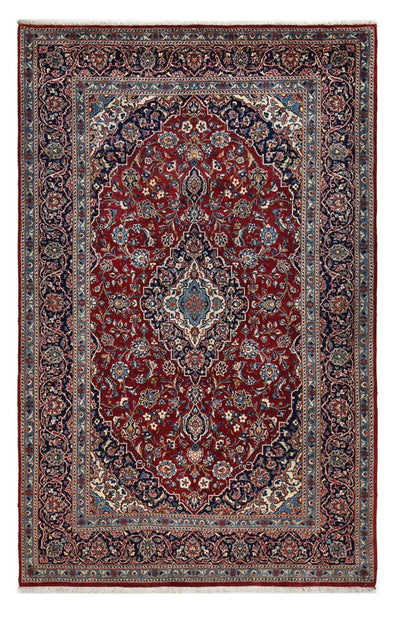Keshan Teppich 198x314cm - Perserteppich - dunkelrot