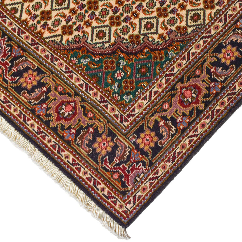 Täbriz - 50 Raj Teppich 150x201cm - Perserteppich - braun