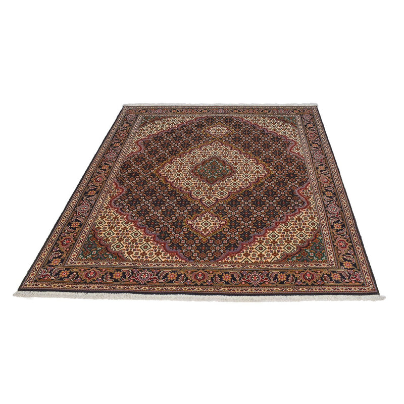 Täbriz - 50 Raj Teppich 150x201cm - Perserteppich - braun