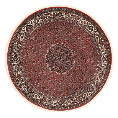 Bidjar - Zanjan Teppich 150x150cm - Perserteppich - dunkelrot