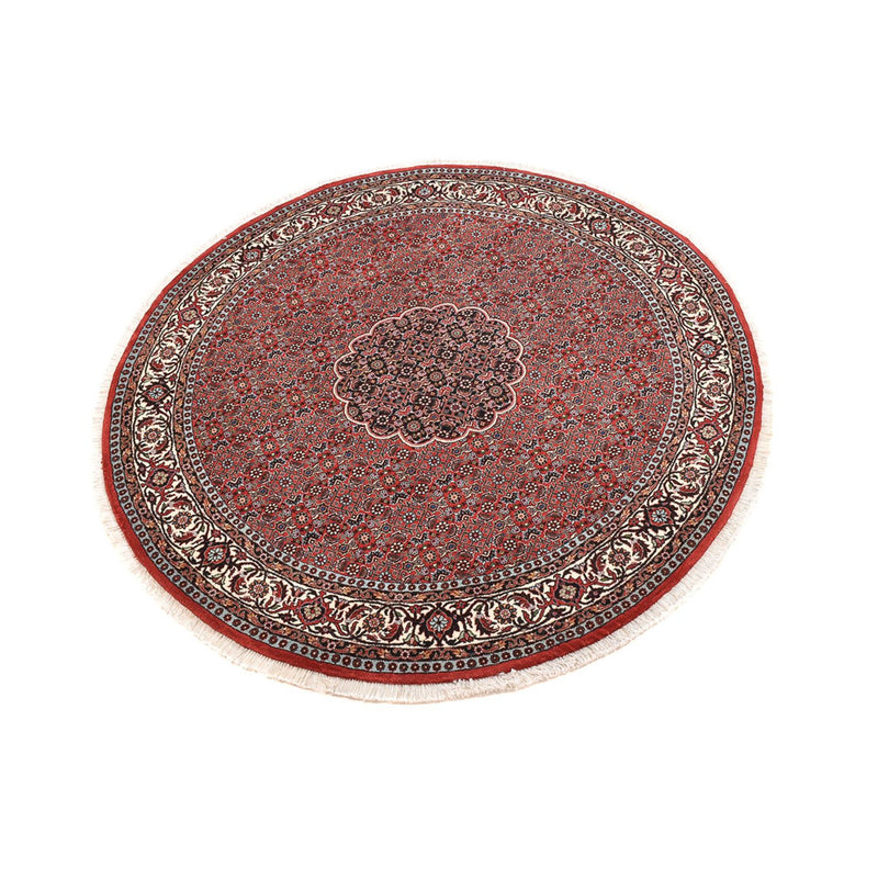 Bidjar - Zanjan Teppich 150x150cm - Perserteppich - dunkelrot