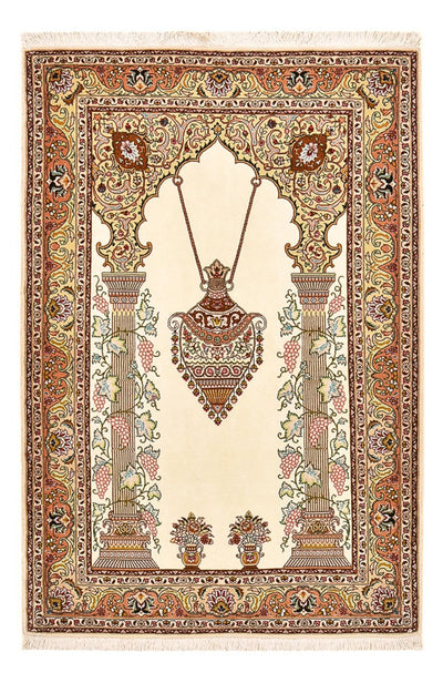 Täbriz - 50 Raj Teppich 102x160cm - Perserteppich - mehrfarbig