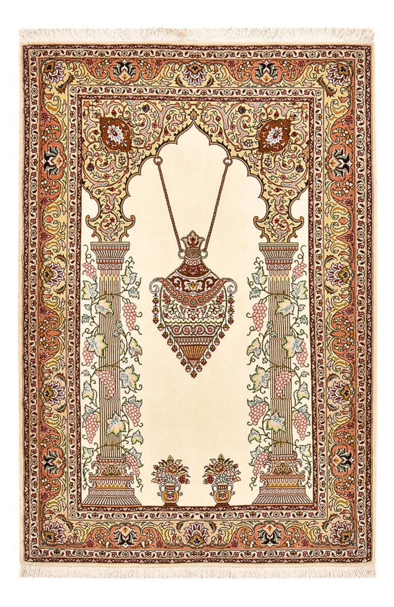 Täbriz - 50 Raj Teppich 102x160cm - Perserteppich - mehrfarbig