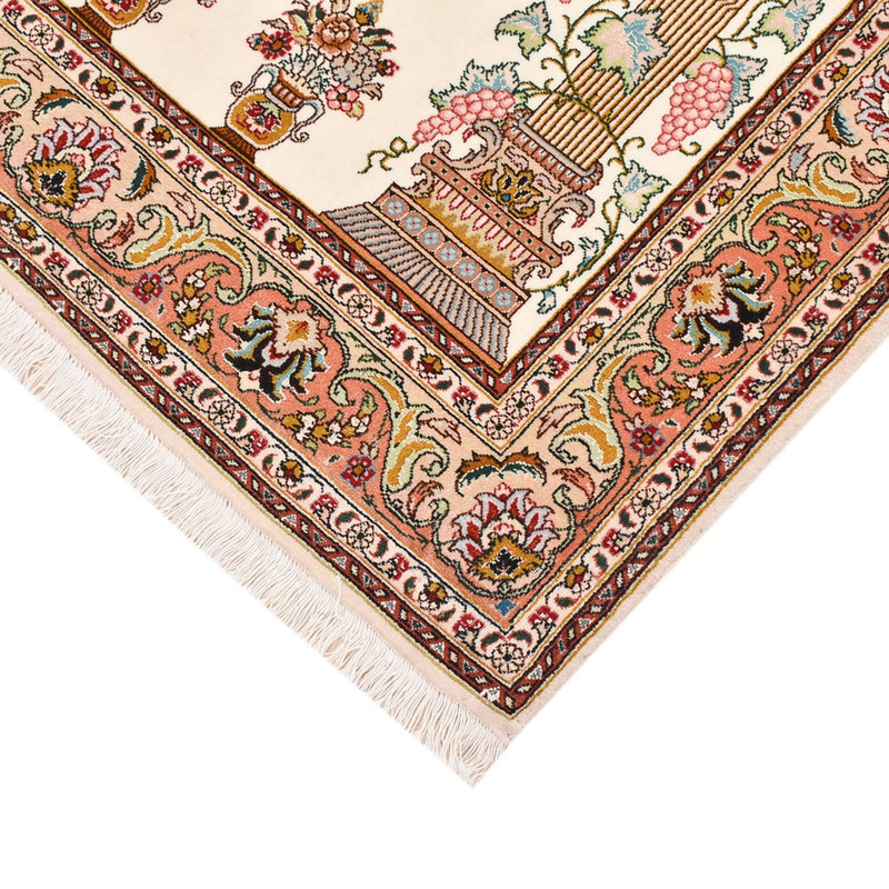 Täbriz - 50 Raj Teppich 102x160cm - Perserteppich - mehrfarbig