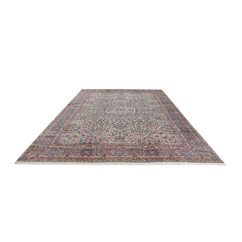 Kerman Teppich 338x480cm - Perserteppich - dunkelbeige
