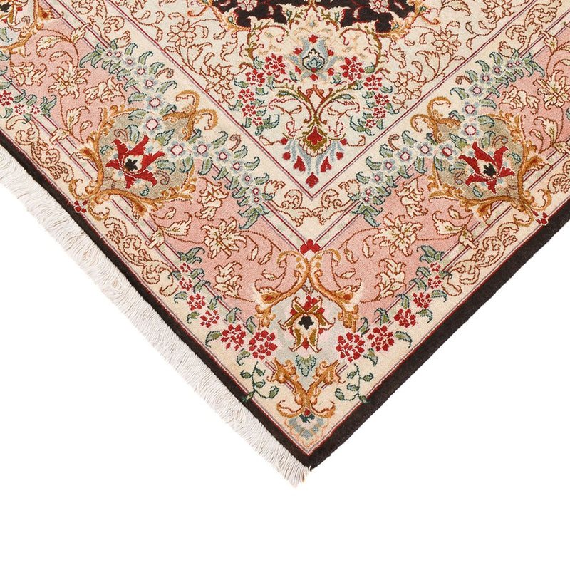 Täbriz - 50 Raj Teppich 151x210cm - Perserteppich - dunkelblau