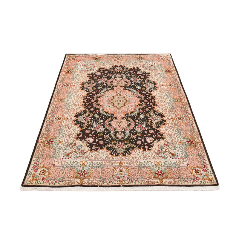 Täbriz - 50 Raj Teppich 151x210cm - Perserteppich - dunkelblau