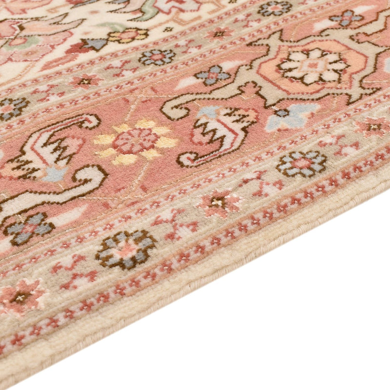 Täbriz - 50 Raj Teppich 102x159cm - Perserteppich - hellrot