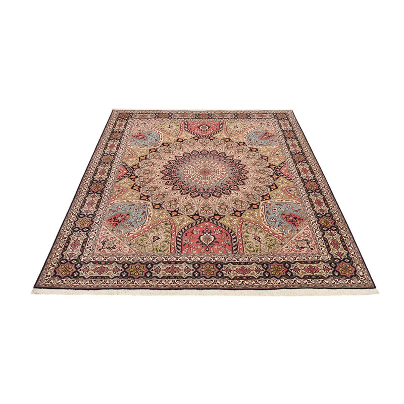 Täbriz - 50 Raj Teppich 208x250cm - Perserteppich - dunkelbeige