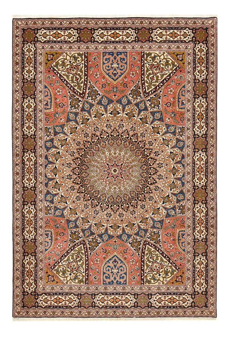 Täbriz - 50 Raj Teppich 170x250cm - Perserteppich - dunkelbeige
